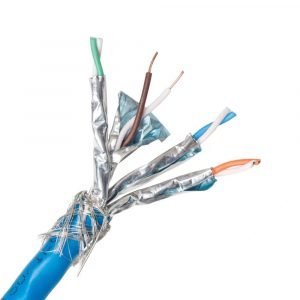 Cat.6A S/FTP Shielded And Foiled Twisted Pair Solid Lan Cable, 500MHZ